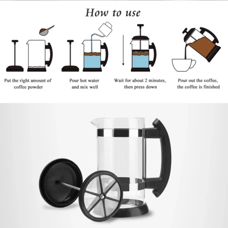 1000ML/ 600ML French Press Coffee Maker - Image 4