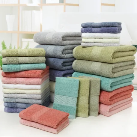 Large Cotton Super Absorbent Thick Bath Towel - Image 5