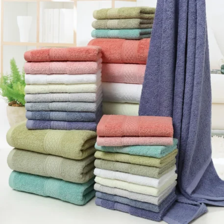 Large Cotton Super Absorbent Thick Bath Towel - Image 3