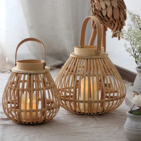 Home Decorative Bamboo Lantern Pendant - Image 2