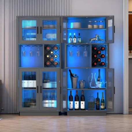 LED Wine  Cabinets with Removable Wine Rack - Image 2