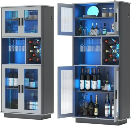 LED Wine  Cabinets with Removable Wine Rack - Image 7