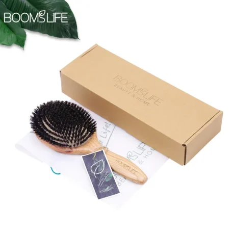 Boar Bristle Hair Brush - Image 6