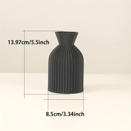 Elegant Black Plastic Vase - Boho Chic - Image 8