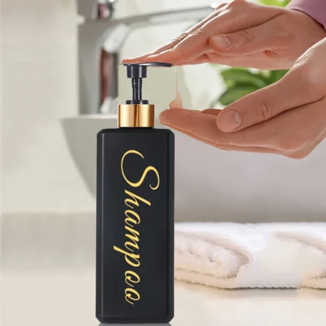 Square Hand Press  Dispenser for Shampoo, Conditioner and Body - Image 4