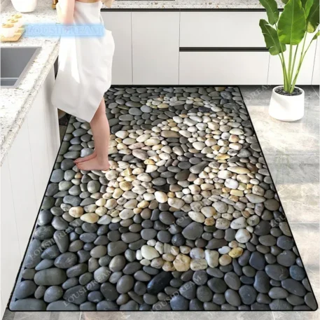 Creative Pebble Door Mat Absorbent with a Non slip back - Image 9