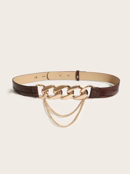 Fashionable removable chain buckle - trendy belt - Image 3