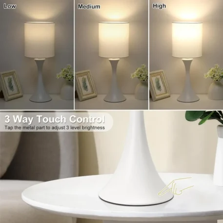 Modern Table Lamps, 3 Way Touch Control - Image 3