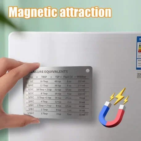 Measurement Conversion Chart Refrigerator Magnetic - Image 4