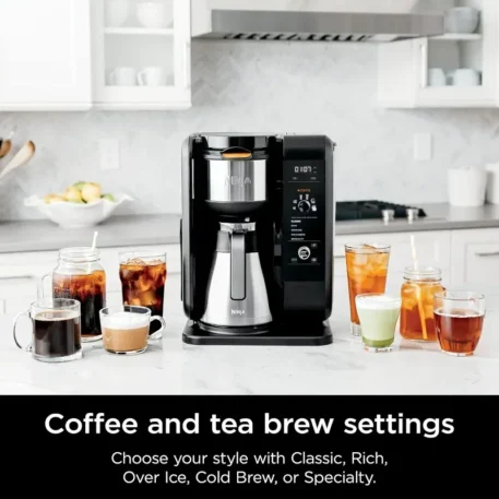 Ninja Hot and Cold Brew System Thermal Carafe, Frothier, Coffee &Tea Baskets - Image 2