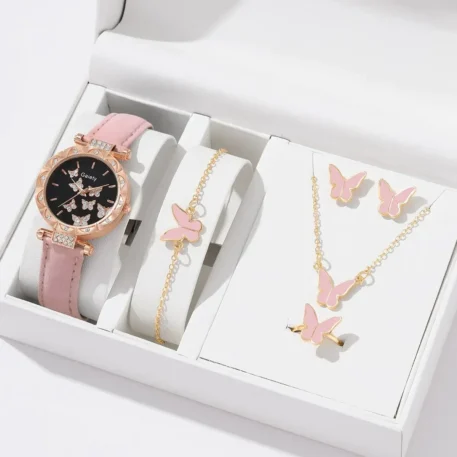 6/1pcs Set Women Watch, Ring, Necklace Earrings and Bracelet - Image 3