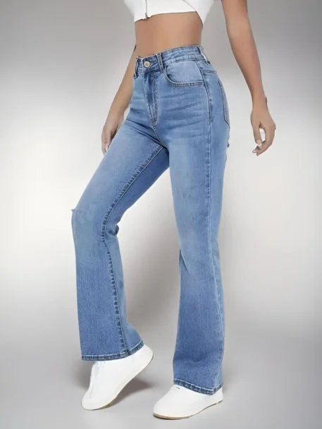 Slimming European and American style high waist Denim Jeans - Image 5