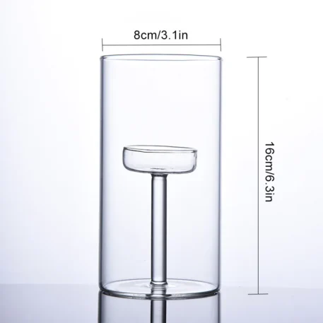 Transparent Glass Candlestick Holder - Image 9