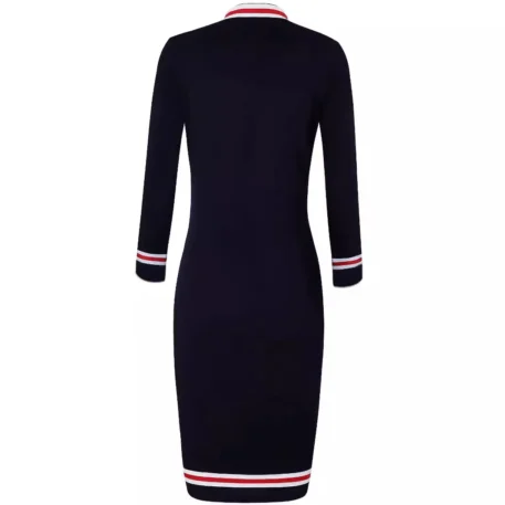 Women's Retro Long Sleeve Dress - Image 5