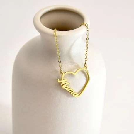 Customized Heart Necklace - Image 4