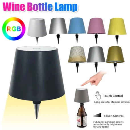 Portable Dimmable Wine Bottle Lamp - Image 2