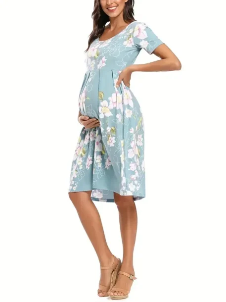 Spring - Summer Maternity Casual Dress - Image 5