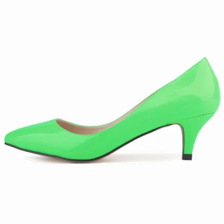 Classic Low Med Kitten Heels - Image 9