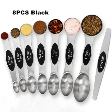 8 Pieces Magnetic Measuring Spoons - Image 9