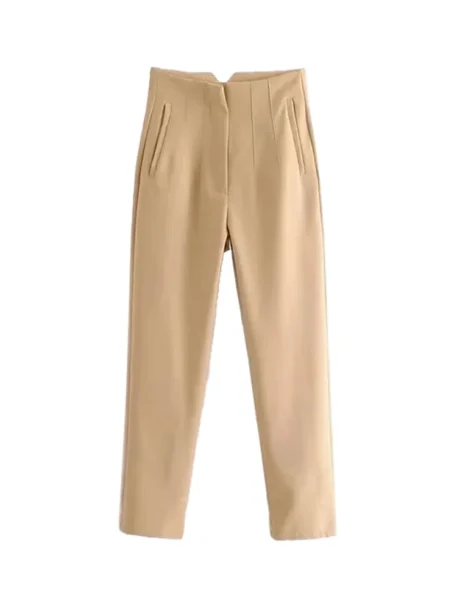 TRAF Casual Basic Solid Pants - Image 15