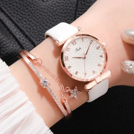 Women Bracelet Set  and a Quartz Watch - Image 22