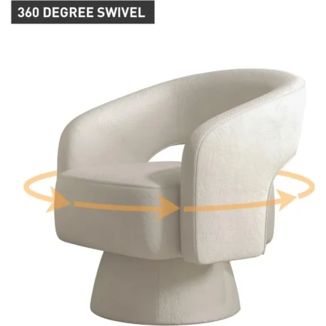 Home Swivel Barrel Chairs, 360 Degree Swivel - Image 4