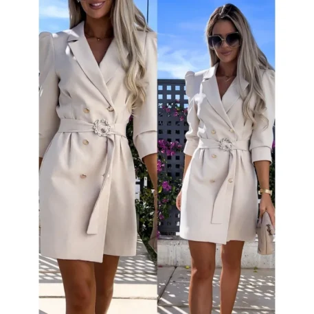 Fashionable Women's New Suit Jacket Dress - Image 11