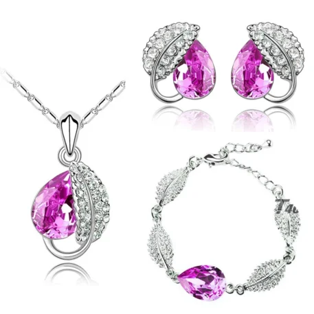 Crystal Water Necklace, Earrings and Bracelet Set - Image 9