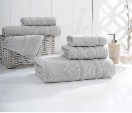 4-Piece Washcloths Towels Set, 100% Turkish Cotton - Image 4