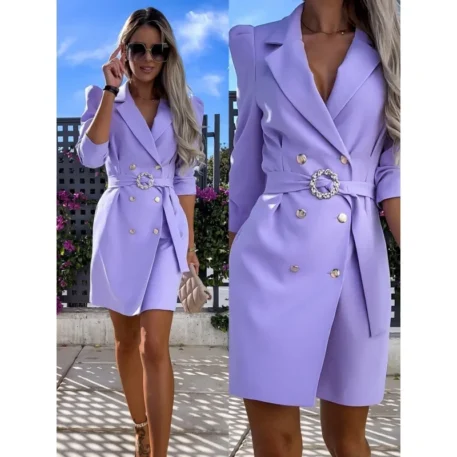 Fashionable Women's New Suit Jacket Dress - Image 9