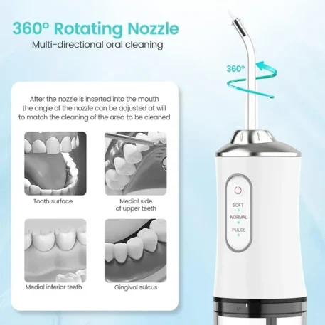 200ml Portable Cordless Dental Water Flosser - Image 3