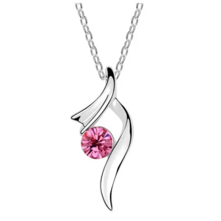 Zircon Ribbon Necklace - Image 3