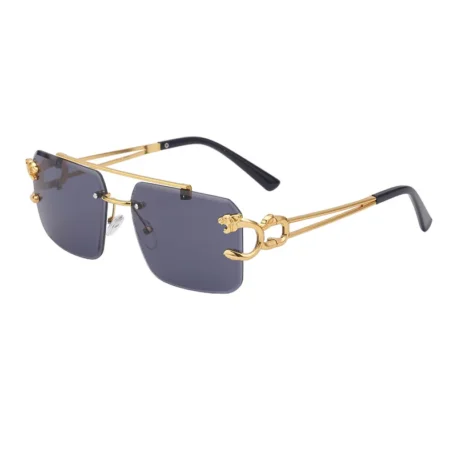 Fashion Leopard Rimless Sunglasses - Image 20