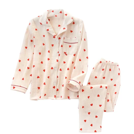 2pc Cotton Pajama Set Women's - Image 4