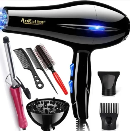 Professional Powerful Hair Dryer with Salon Tools - Image 4