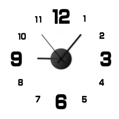 Creative Frameless DIY Wall Clock - Image 9