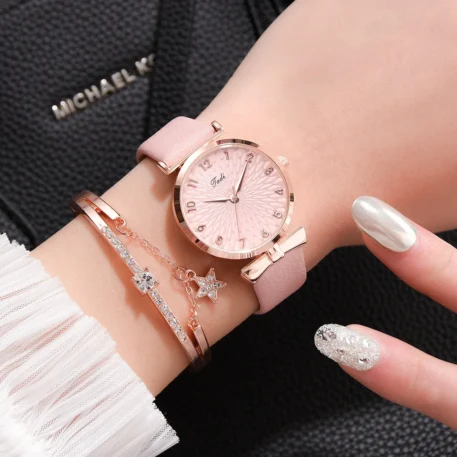 Women Bracelet Set  and a Quartz Watch - Image 26