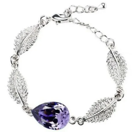 Lovely Austrian Crystal Link Chain bracelet - Image 5