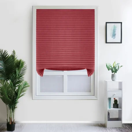 Window Self Adhesive Pleated Blinds Cordless - Image 12