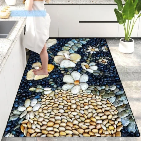 Creative Pebble Door Mat Absorbent with a Non slip back - Image 7