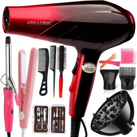 Professional Powerful Hair Dryer with Salon Tools - Image 9