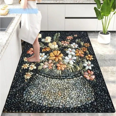 Creative Pebble Door Mat Absorbent with a Non slip back - Image 2