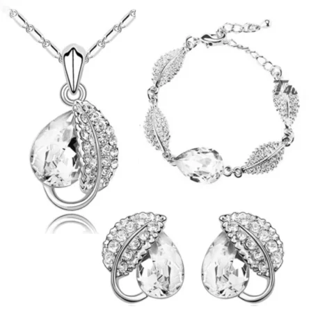 Crystal Water Necklace, Earrings and Bracelet Set - Image 4