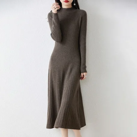 Winter Warm Wool Knitted Dress