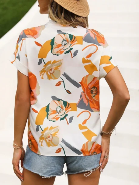 Women's Flora Print Blouse - Image 6