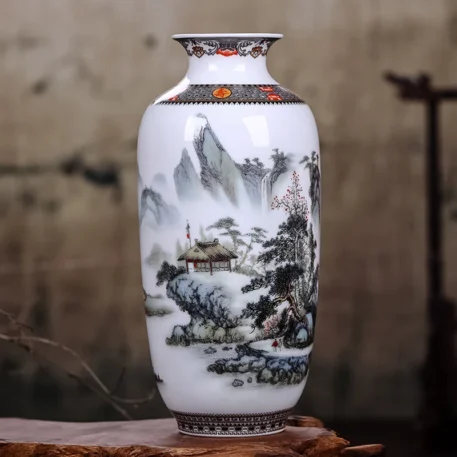 Jingdezhen Ceramic Vase -  Vintage Chinese