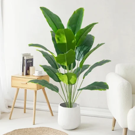 1pc Artificial Plant Large Tropical Palm Pot not included