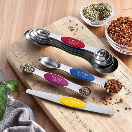 8 Pieces Magnetic Measuring Spoons - Image 5