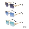 Fashion Leopard Rimless Sunglasses - Image 19