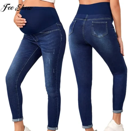 Maternity High Waist with Support Belly Jeans